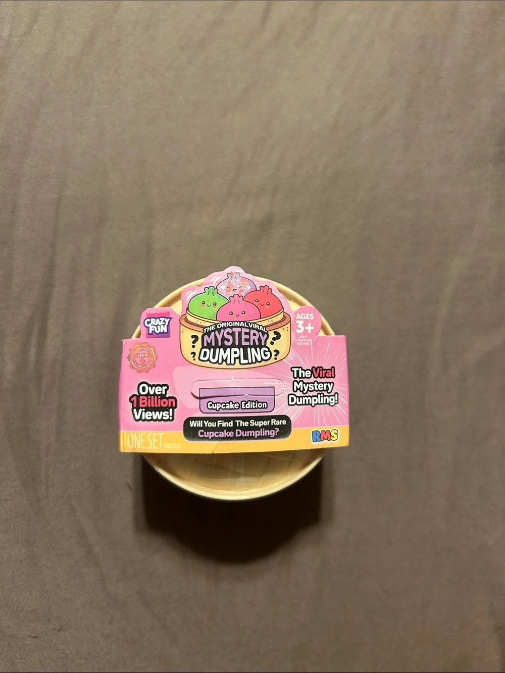 Mystery Dumpling Cupcake Edition Kids Bath Surprise Toy - Pink
